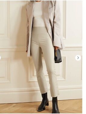 NWT SPRWMN Pants Ankle Flare Leggings in Cream